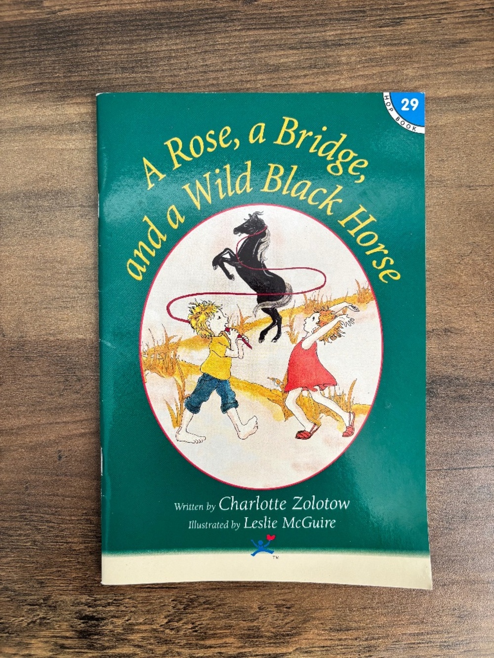 VINTAGE A Rose, a Bridge, and a Wild Black Horse #29 Hooked on Phonics 1998 Book